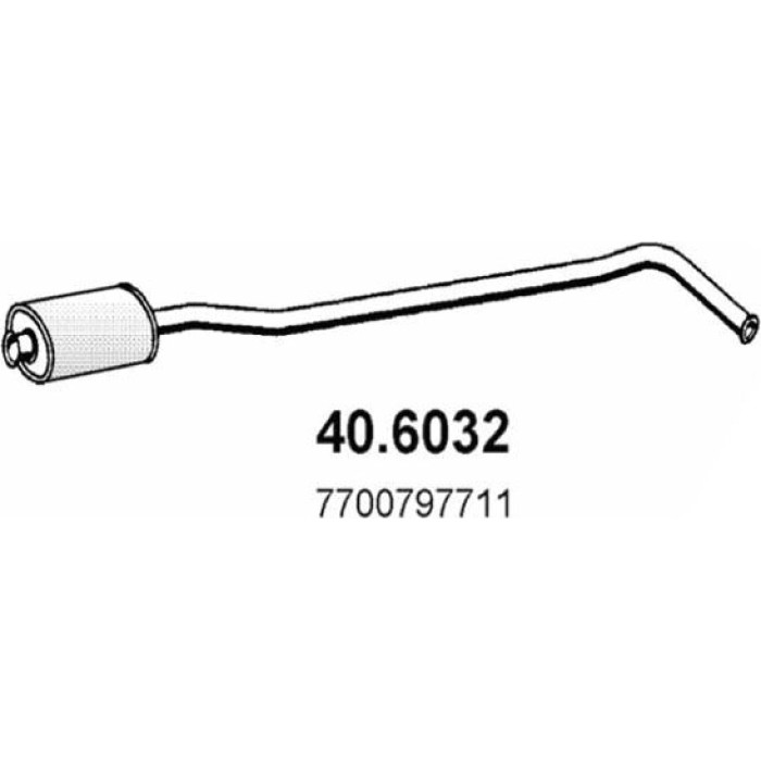 ASSO Mittelschalldämpfer 40.6032 ASSO Mittelschalldämpfer 40.6032