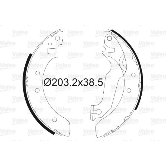 Valeo Bremsbacken 562054 Valeo Bremsbacken 562054