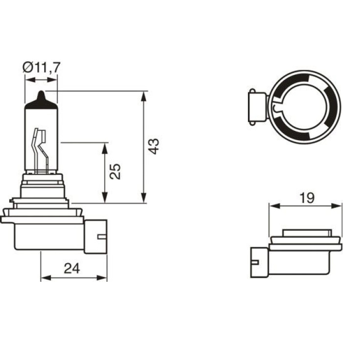 1987302084 Bosch H11 12V 55W PURE LIGHT 1987302084 1987302084 Bosch H11 12V 55W PURE LIGHT 1987302084