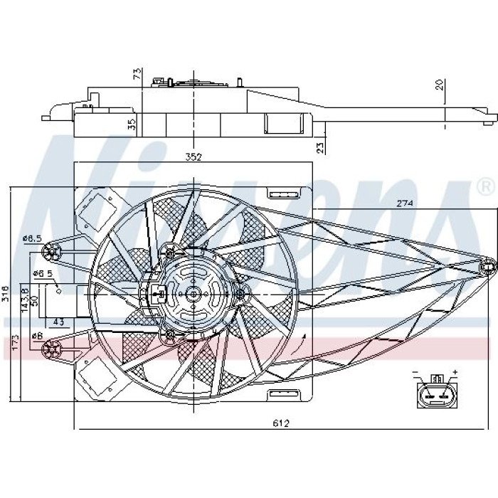 Nissens Kühlerlüfter PKW 85150 Nissens Kühlerlüfter PKW 85150