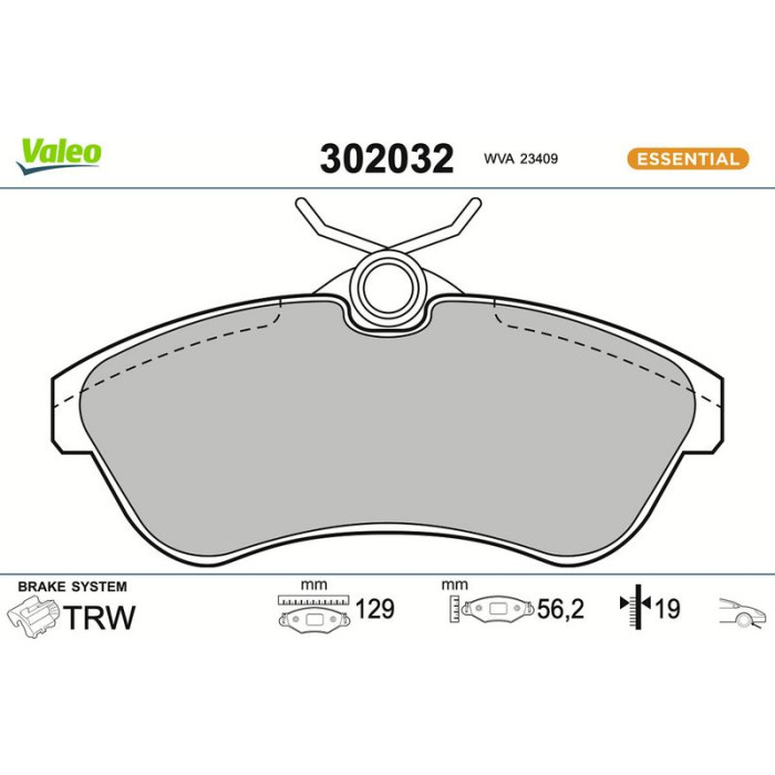 Valeo Bremsbelagsatz 302032