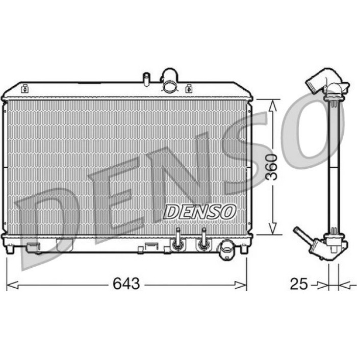 Denso Motorkühler DRM44012 Denso Motorkühler DRM44012
