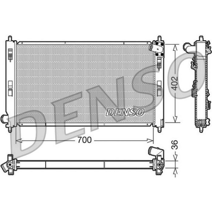 Denso Motorkühler DRM45029 Denso Motorkühler DRM45029