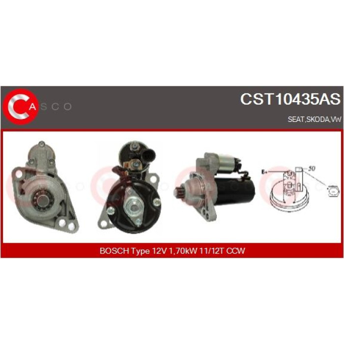 CASCO Anlasser CST10435AS CASCO Anlasser CST10435AS