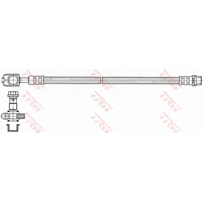 TRW Bremsschlauch Hinterachse links/rechts PHD484 TRW Bremsschlauch Hinterachse links/rechts PHD484