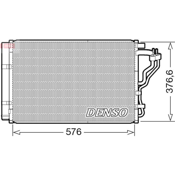 Denso Klimakondensator DCN43008 Denso Klimakondensator DCN43008