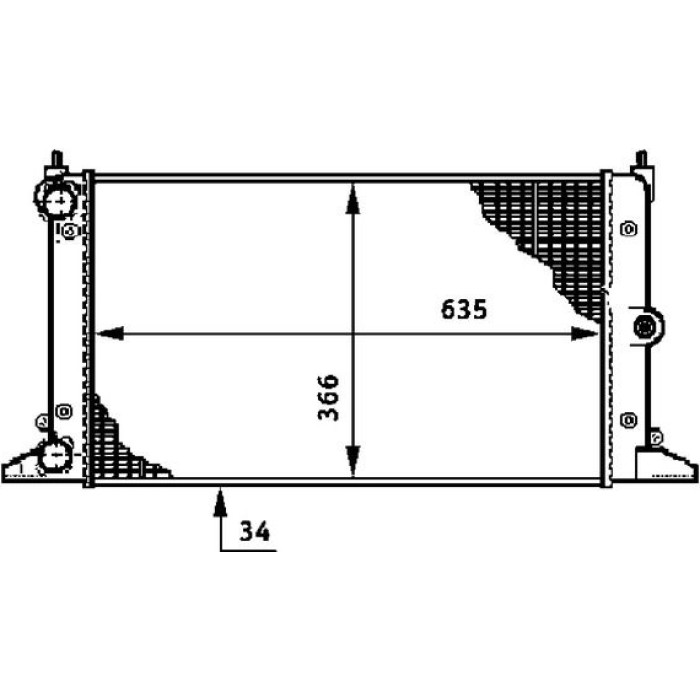 MAHLE Kühler, Motorkühlung CR 641 000S
