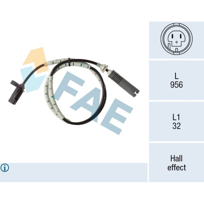 FAE Sensor, Raddrehzahl 78378 FAE Sensor, Raddrehzahl 78378