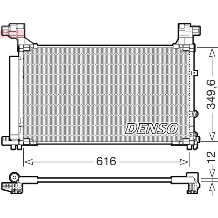 Denso Klimakondensator DCN50132 Denso Klimakondensator DCN50132