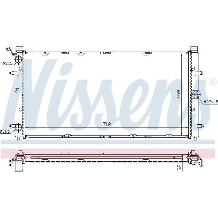 65273A Nissens Wasserkühler PKW 65273A 65273A Nissens Wasserkühler PKW 65273A