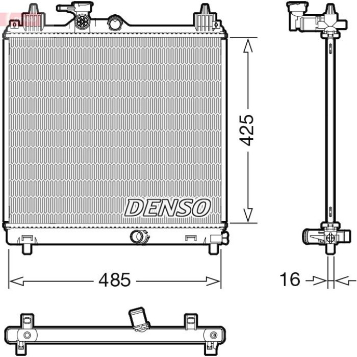 Denso Motorkühler DRM47042 Denso Motorkühler DRM47042