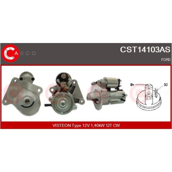 CASCO Anlasser CST14103AS CASCO Anlasser CST14103AS