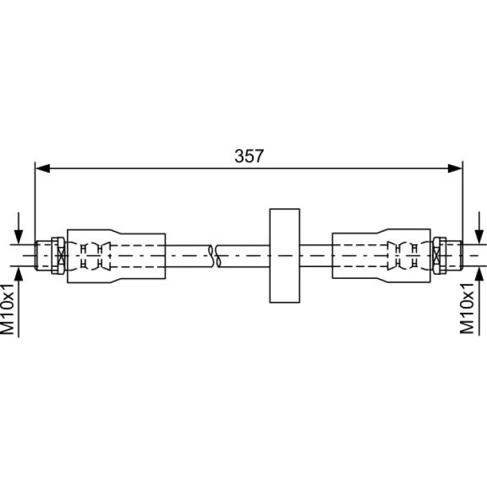 Bosch Bremsschlauch 1987481591 Bosch Bremsschlauch 1987481591