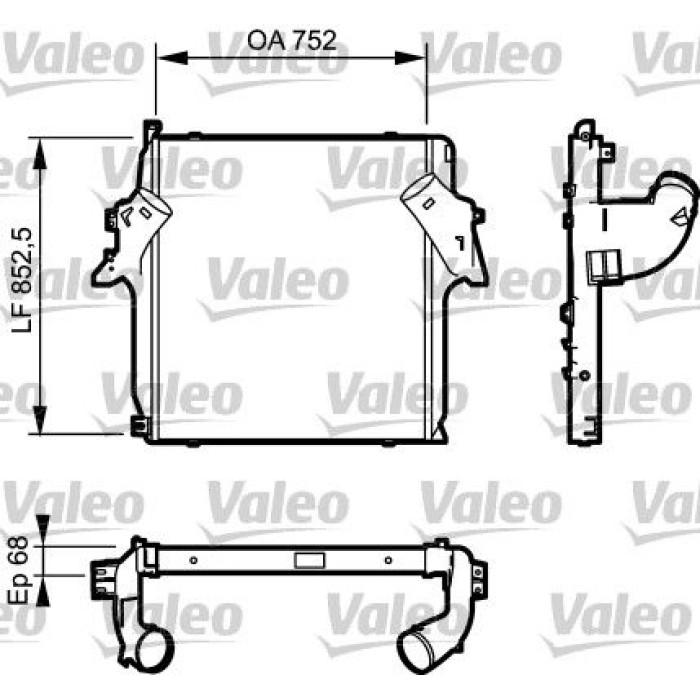 Valeo Ladeluftkühler 818781 Valeo Ladeluftkühler 818781