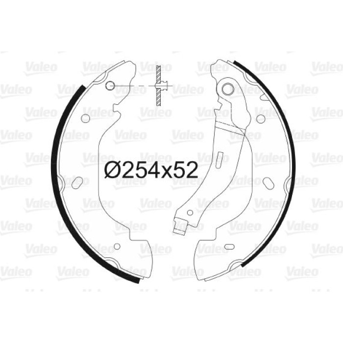 Valeo Bremsbacken 564023 Valeo Bremsbacken 564023