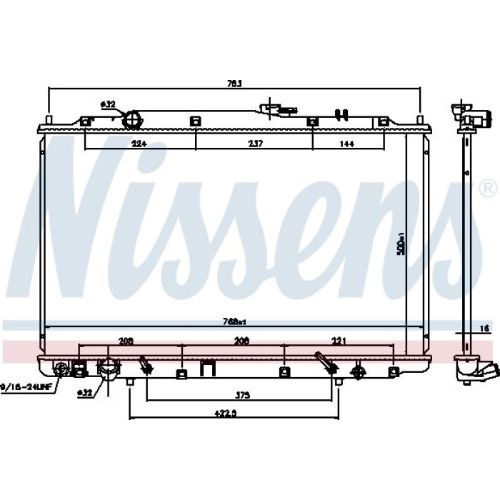 Nissens Wasserkühler PKW 69482 Nissens Wasserkühler PKW 69482