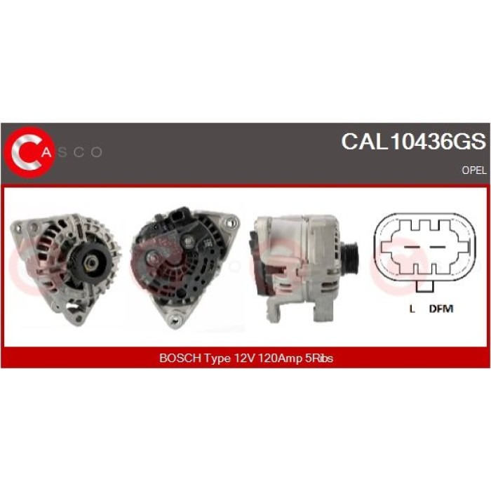 CASCO Generator CAL10436GS CASCO Generator CAL10436GS