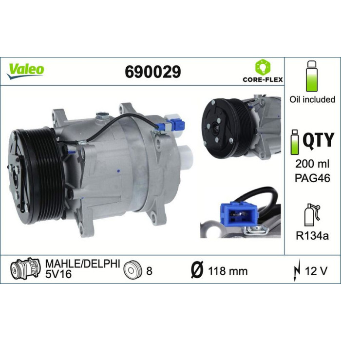 Valeo Kompressor 690029 Valeo Kompressor 690029