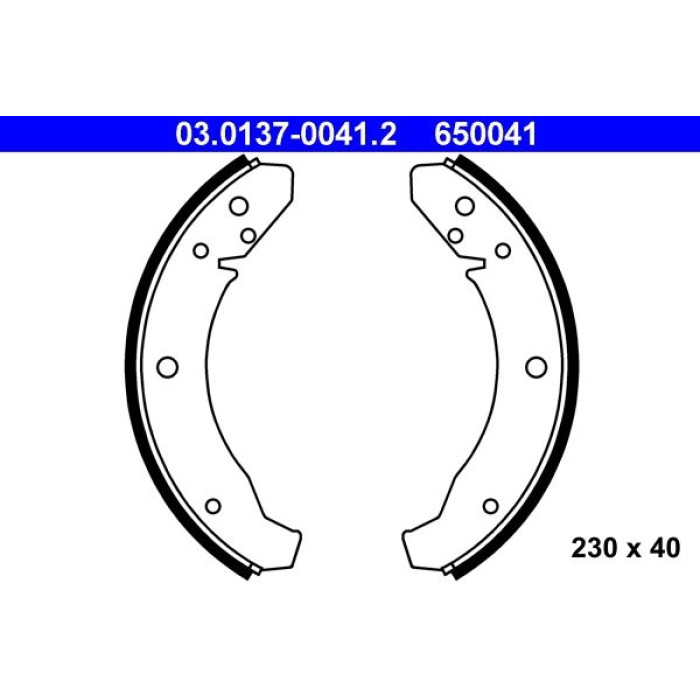 ATE Bremsbackensatz 03.0137-0041.2 ATE Bremsbackensatz 03.0137-0041.2