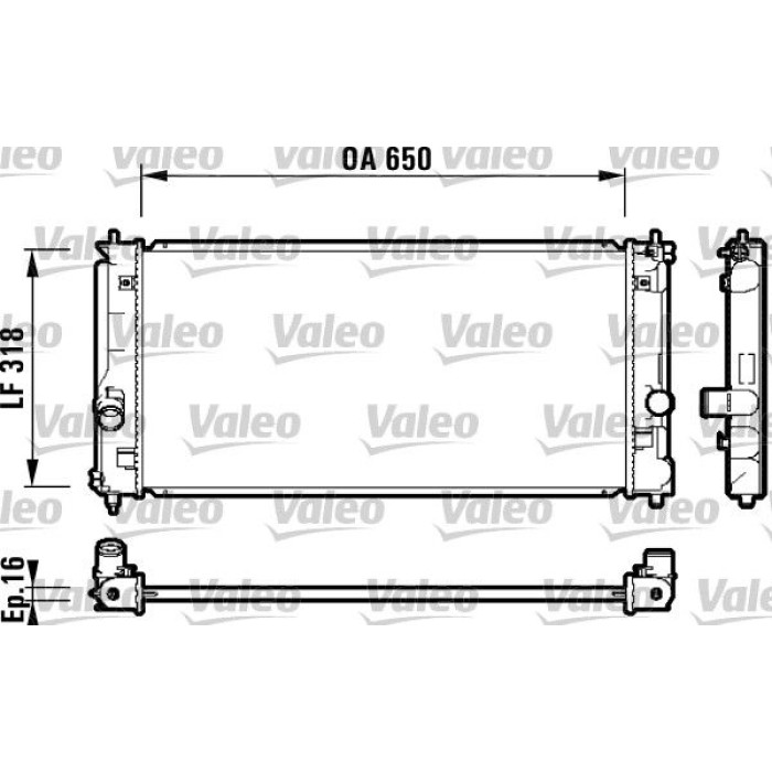 Valeo Motorkühler 732417 Valeo Motorkühler 732417