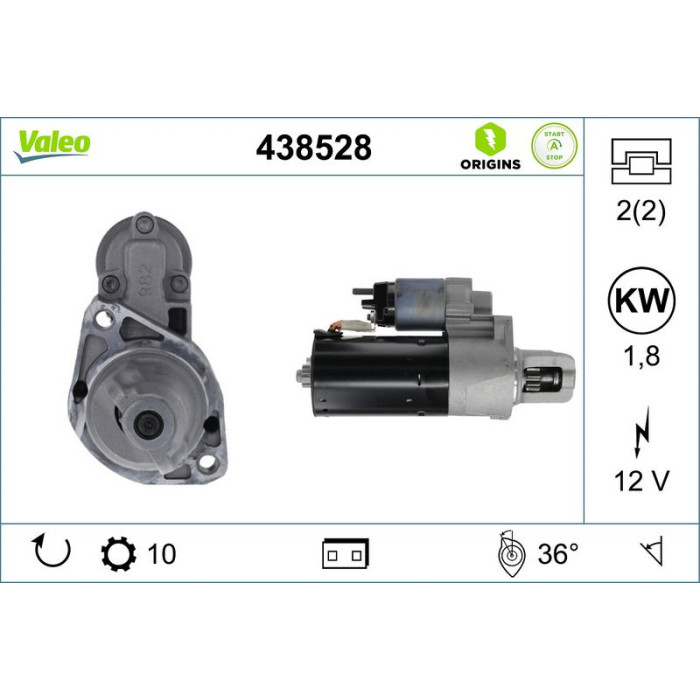 Valeo Anlasser 438528 Valeo Anlasser 438528