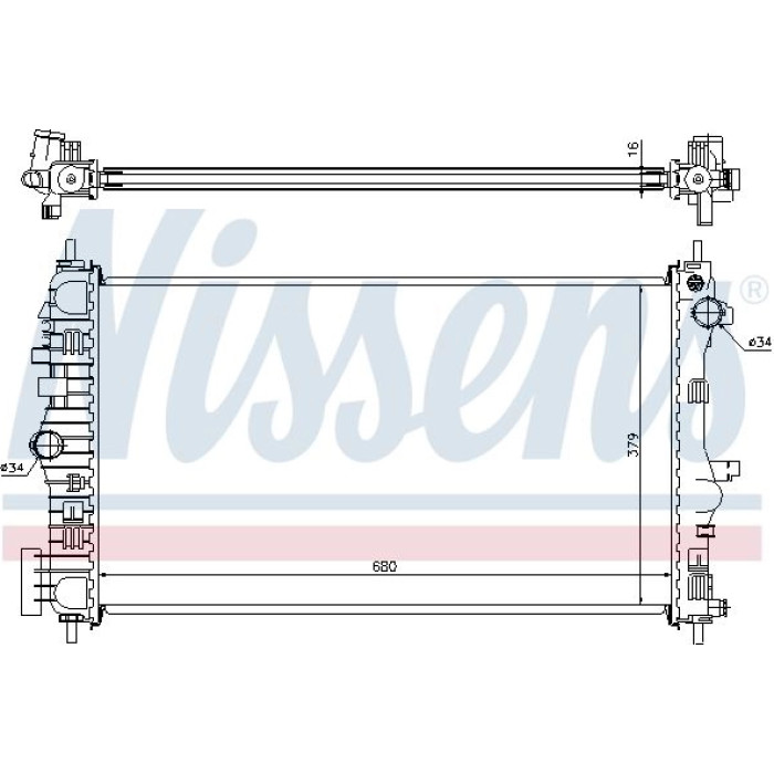 Nissens Wasserkühler PKW 630712 Nissens Wasserkühler PKW 630712