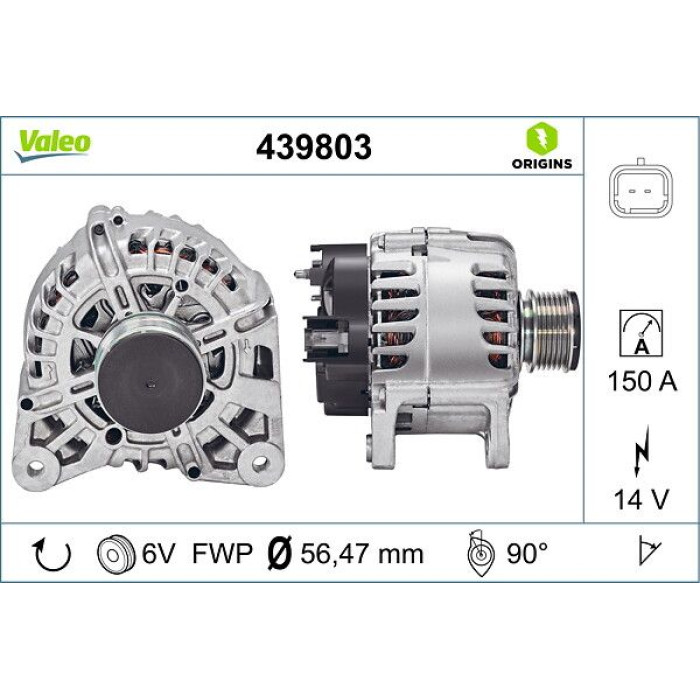 Valeo Lichtmaschine 439803 Valeo Lichtmaschine 439803