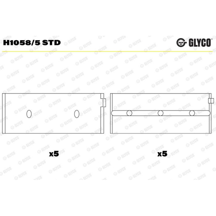 GLYCO Kurbelwellenlager H1058/5 STD