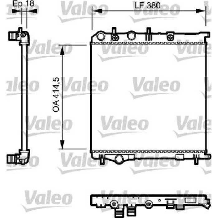 Valeo Motorkühler 735125 Valeo Motorkühler 735125