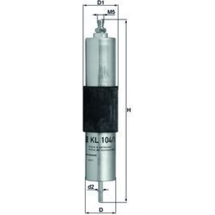MAHLE Kraftstofffilter KL 104/1 MAHLE Kraftstofffilter KL 104/1