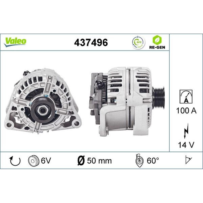 Valeo Lichtmaschine 437496 Valeo Lichtmaschine 437496
