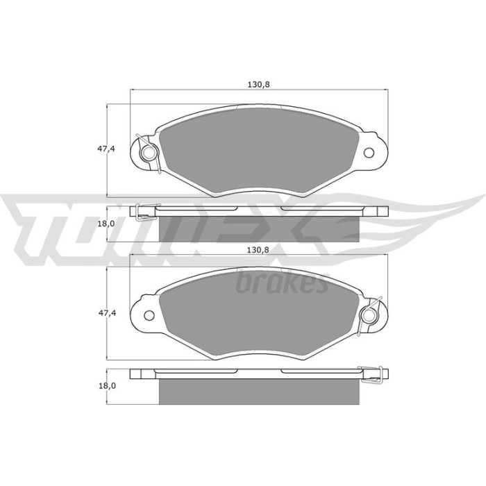 TX 11-75 TOMEX brakes Bremsbelagsatz, Scheibenbremse TX 11-75 TX 11-75 TOMEX brakes Bremsbelagsatz, Scheibenbremse TX 11-75