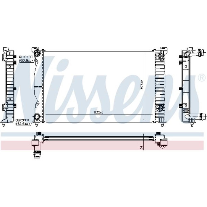 Nissens Wasserkühler PKW 60353 Nissens Wasserkühler PKW 60353