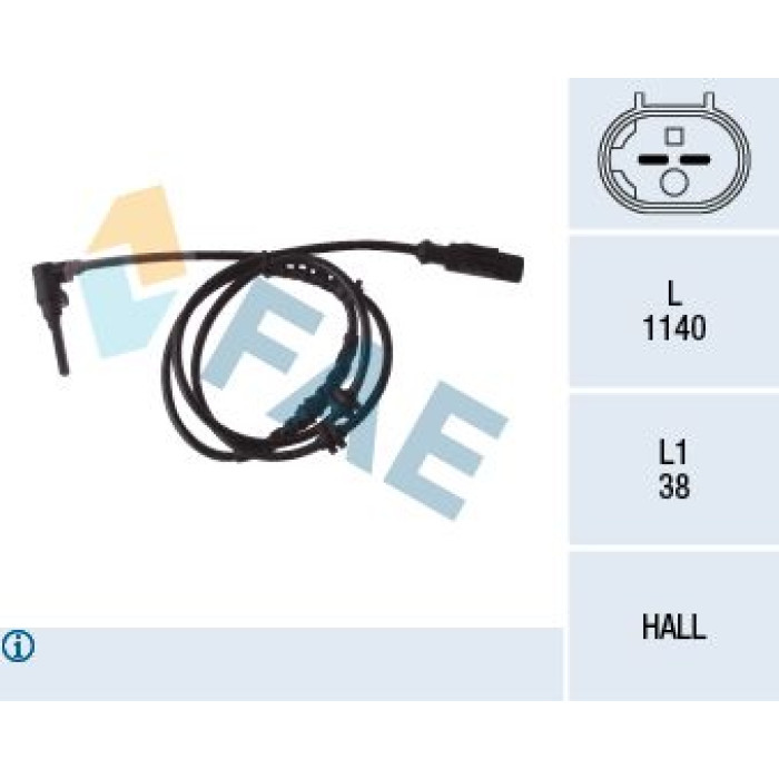 FAE Sensor, Raddrehzahl 78084 FAE Sensor, Raddrehzahl 78084