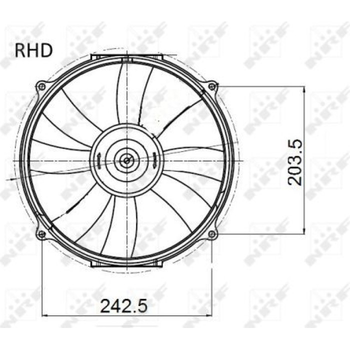 NRF Kühlerlüfter 47045 NRF Kühlerlüfter 47045