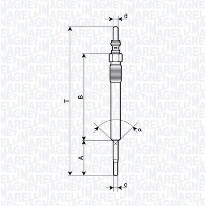 Magneti Marelli Glühkerze 062900140304 Magneti Marelli Glühkerze 062900140304