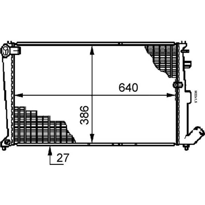 MAHLE Kühler, Motorkühlung CR 586 000S