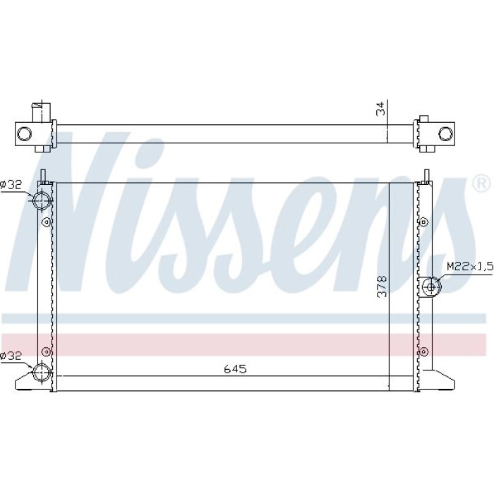Nissens Wasserkühler PKW 67305 Nissens Wasserkühler PKW 67305