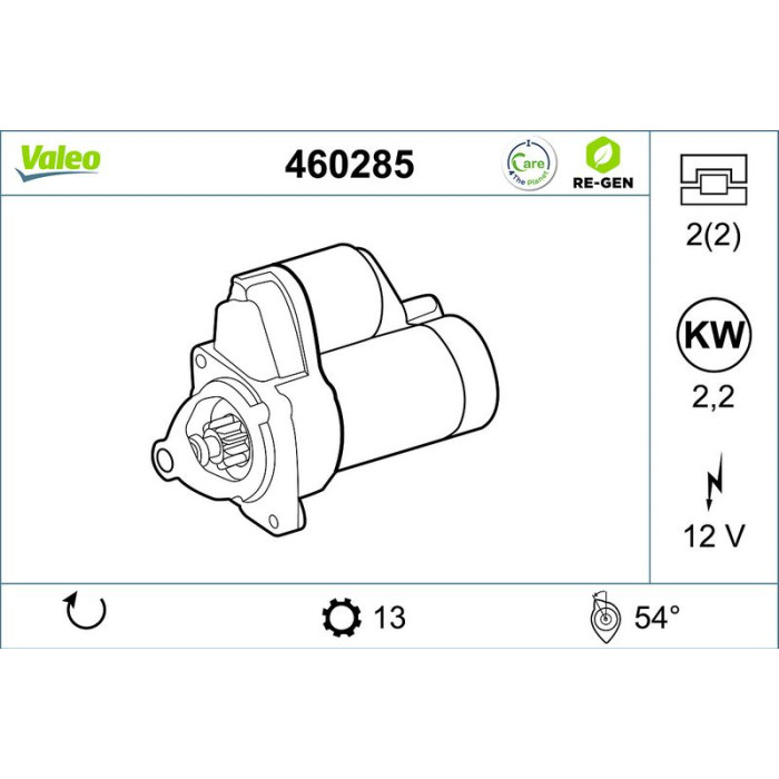 Valeo Anlasser 460285 Valeo Anlasser 460285