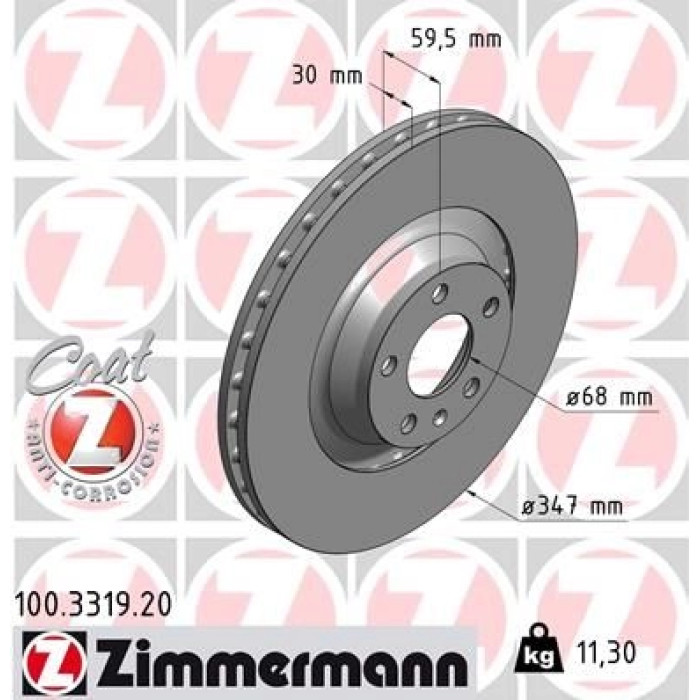 Zimmermann Bremsscheibe 100.3319.20 Zimmermann Bremsscheibe 100.3319.20