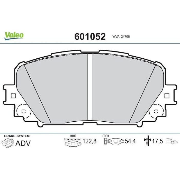 Valeo Bremsbelagsatz 601052