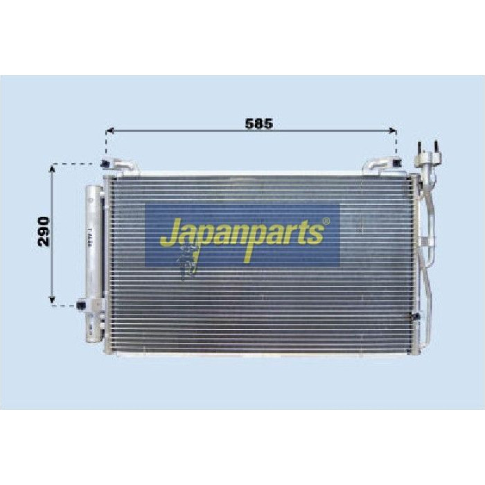 Japanparts Klimaanlagenkühler CND283025 Japanparts Klimaanlagenkühler CND283025