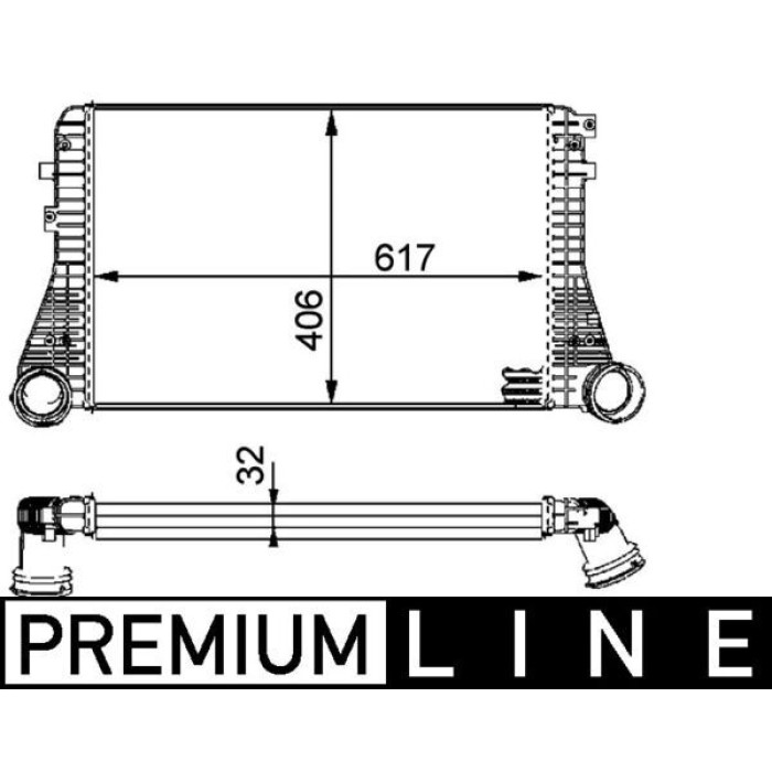MAHLE Ladeluftkühler CI 83 000P MAHLE Ladeluftkühler CI 83 000P