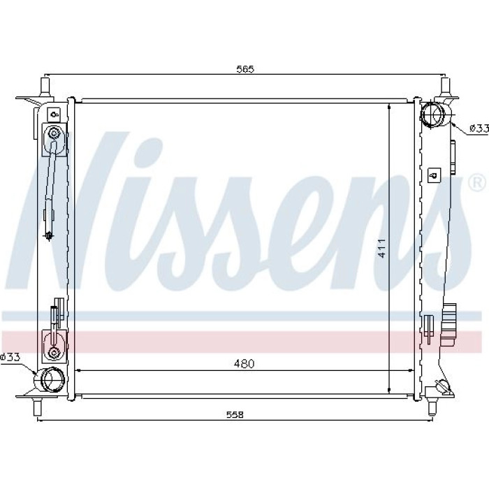 Nissens Wasserkühler PKW 66730 Nissens Wasserkühler PKW 66730