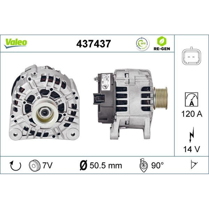 Valeo Lichtmaschine 437437 Valeo Lichtmaschine 437437