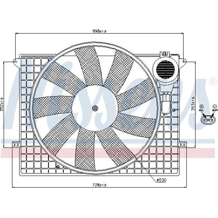 Nissens Kühlerlüfter PKW 85401 Nissens Kühlerlüfter PKW 85401