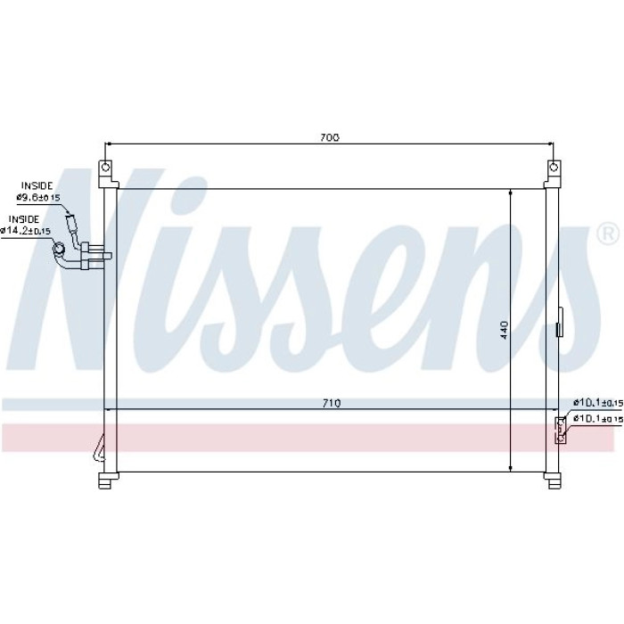 Nissens Klimakondensator PKW 940014