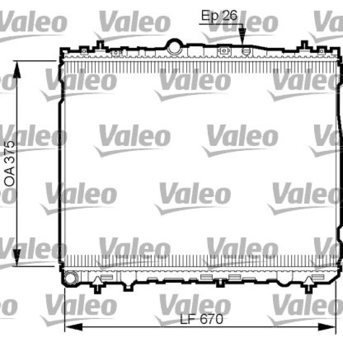 Valeo Motorkühler 735514 Valeo Motorkühler 735514
