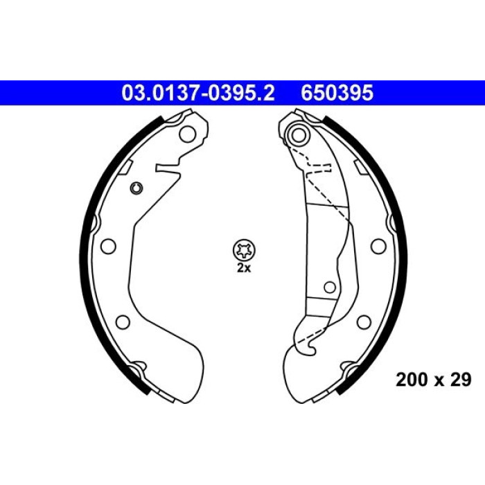 ATE Bremsbackensatz 03.0137-0395.2 ATE Bremsbackensatz 03.0137-0395.2