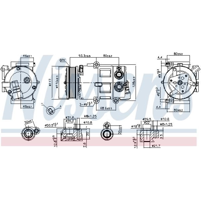 Nissens Klimakompressor PKW 890179